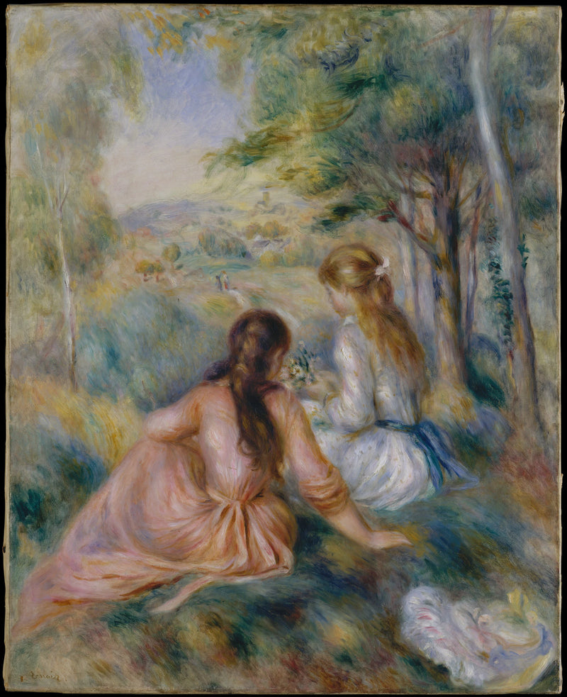 Dans la prairie - Auguste Renoir