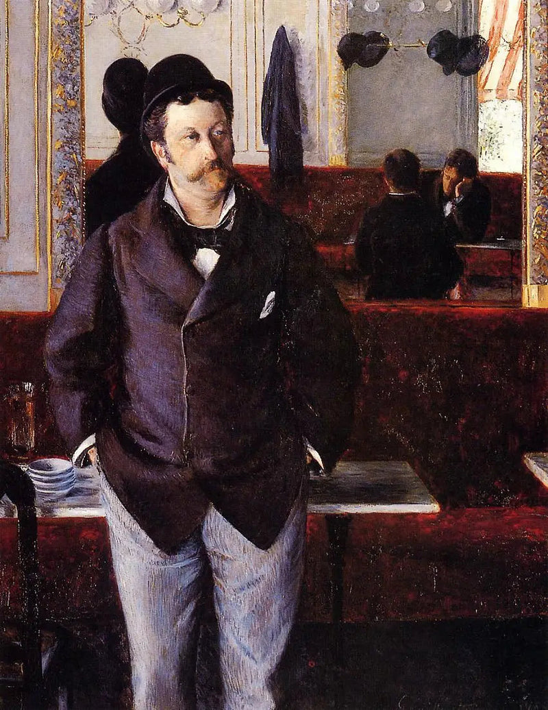 In een café - Gustave Caillebotte