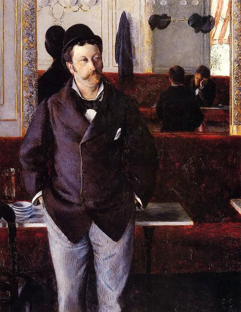 In een café - Gustave Caillebotte