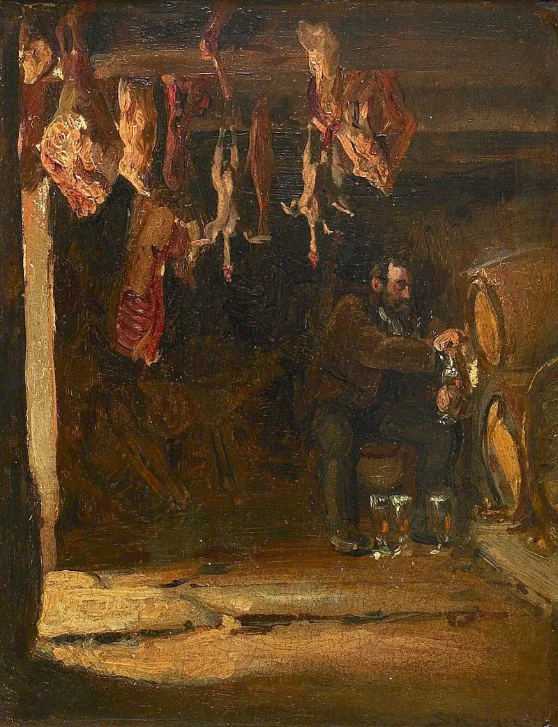 In een kelder in Concarneau. - Peder Severin Krøyer
