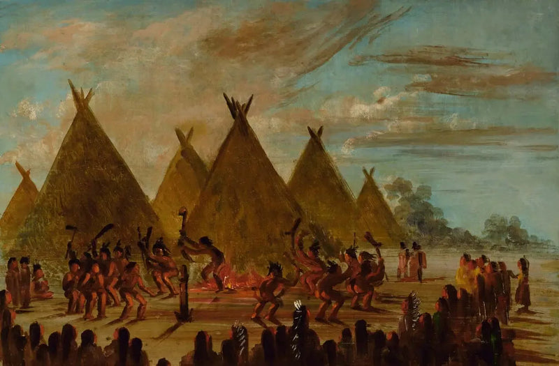 Oorlogsdans, Sioux - George Catlin

Source:
Danse de guerre, Sioux - George Catlin