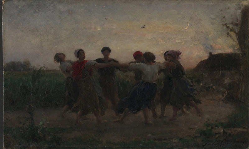 Dansfeest van Sint-Jan in Courrières - Jules Breton