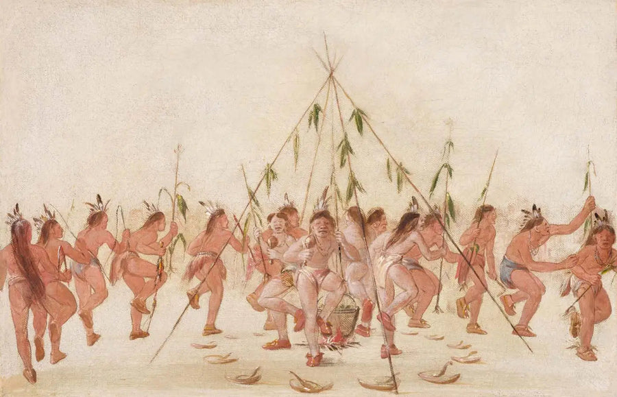 Dans van het groene maïs, Hidatsa - George Catlin

Source:
Danse du maïs vert, Hidatsa - George Catlin