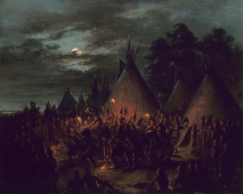 Dans van de hoofdhuid, Sioux - George Catlin

Source:
Danse du scalp, Sioux - George Catlin