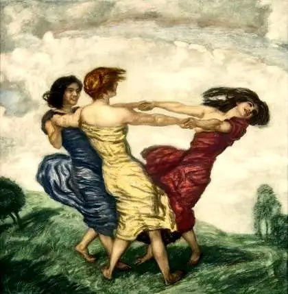 Danse en Cercle - Franz Von Stuck