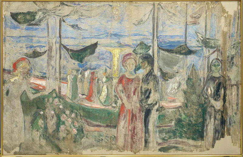 Dans op het strand - Edvard Munch
