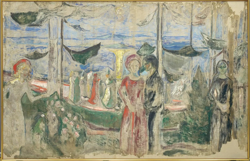 Dans op het strand - Edvard Munch