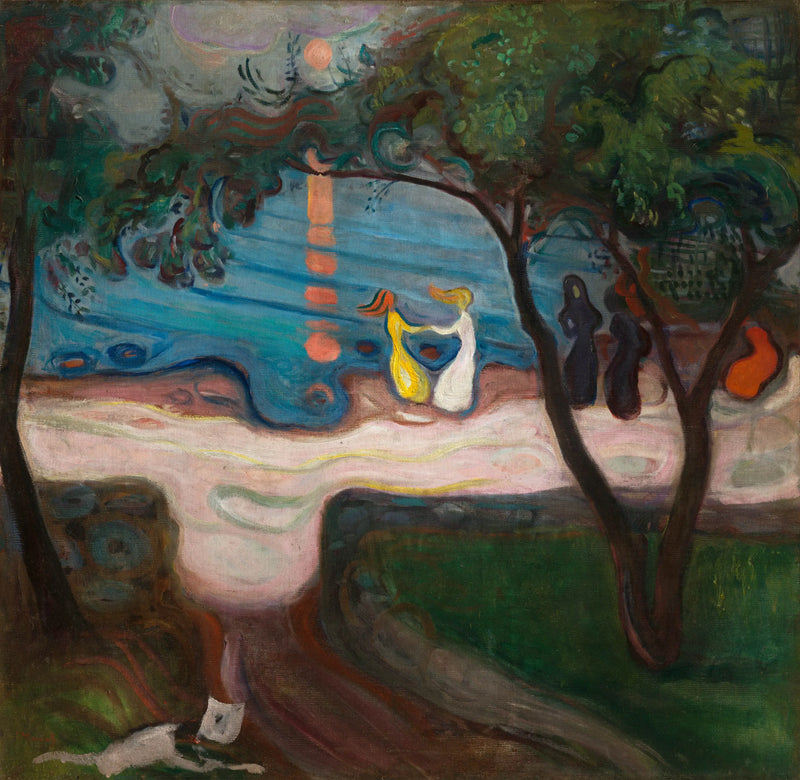 Dans op het strand - Edvard Munch
