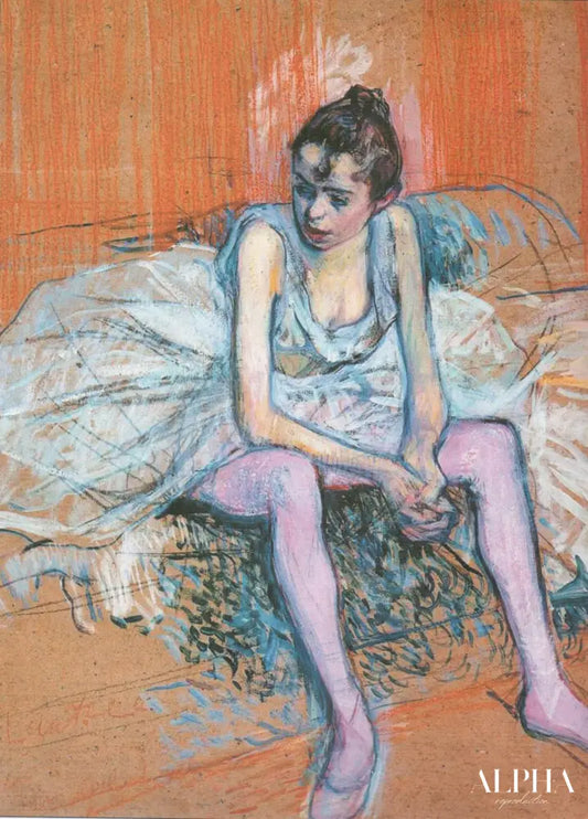 Danseur assis - Toulouse Lautrec - Reproductions de tableaux et peintures haut de gamme