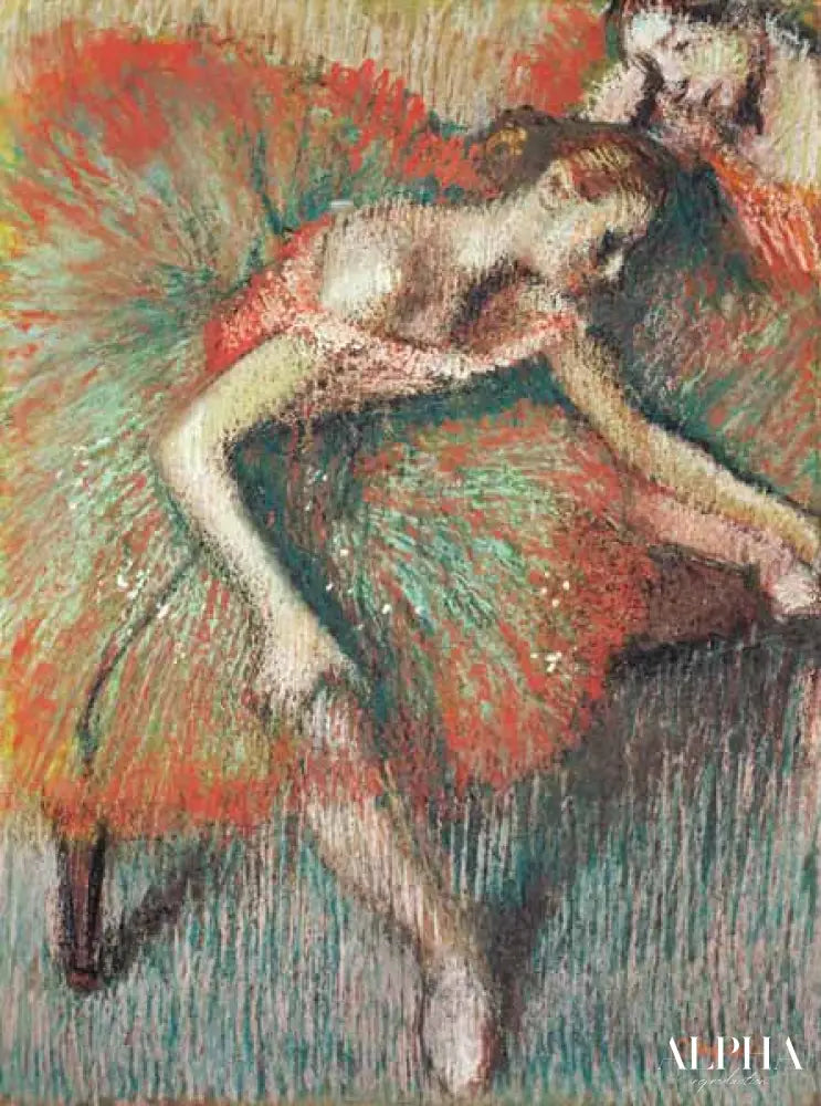 Danseuse assise - Edgar Degas - Reproductions de tableaux et peintures haut de gamme