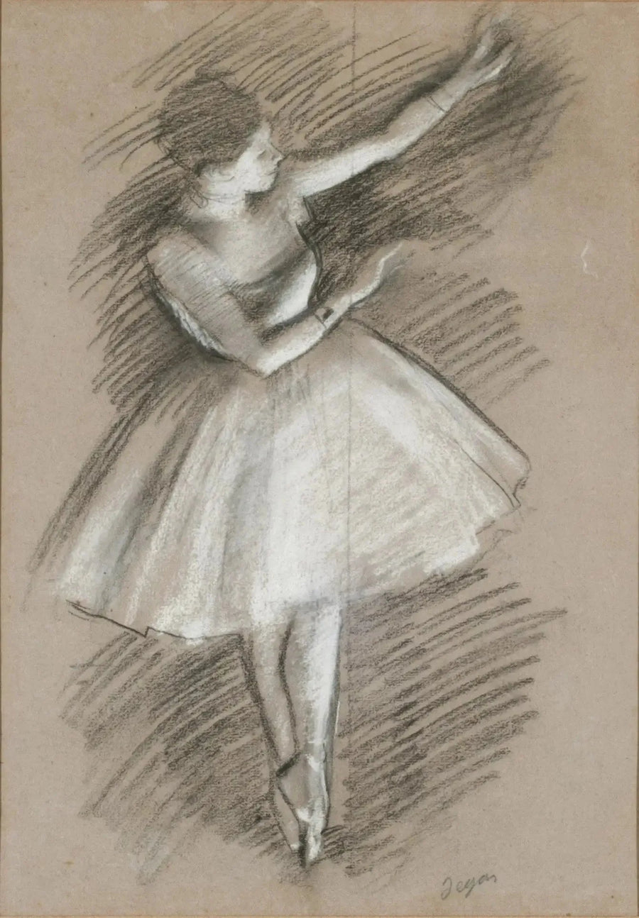 danseres in het wit - Edgar Degas
