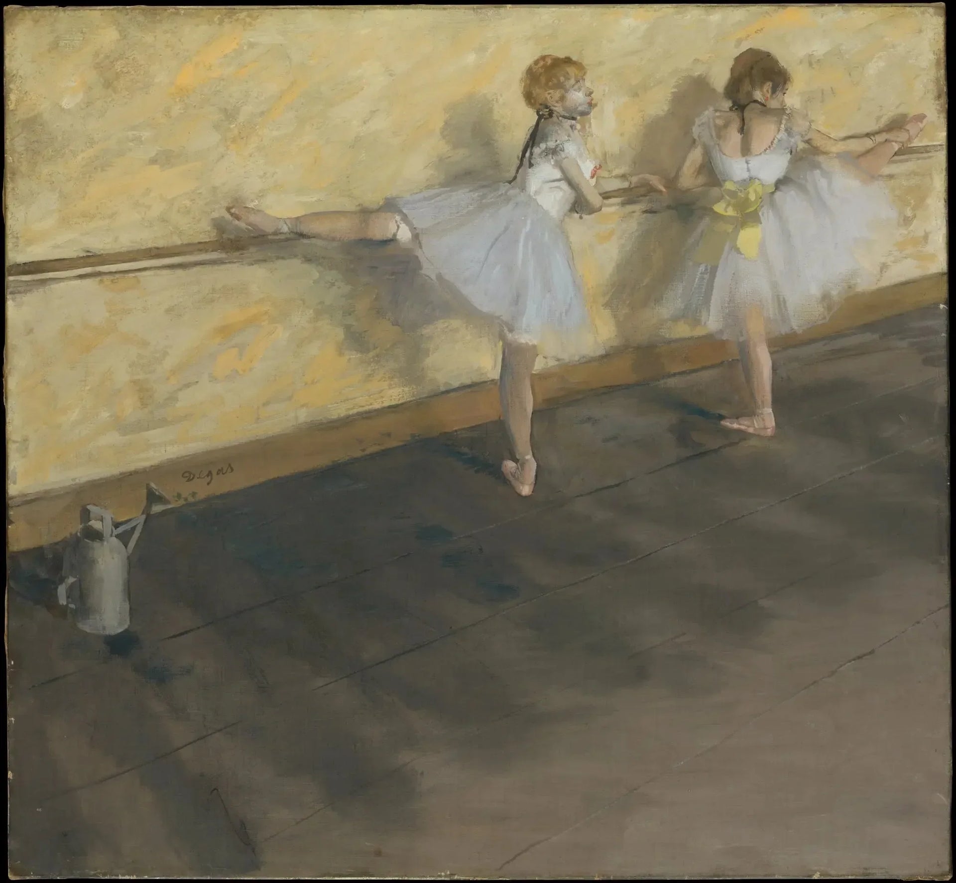 Danseuses à la barre - Edgar Degas image 1 reproduction de peinture à l’huile