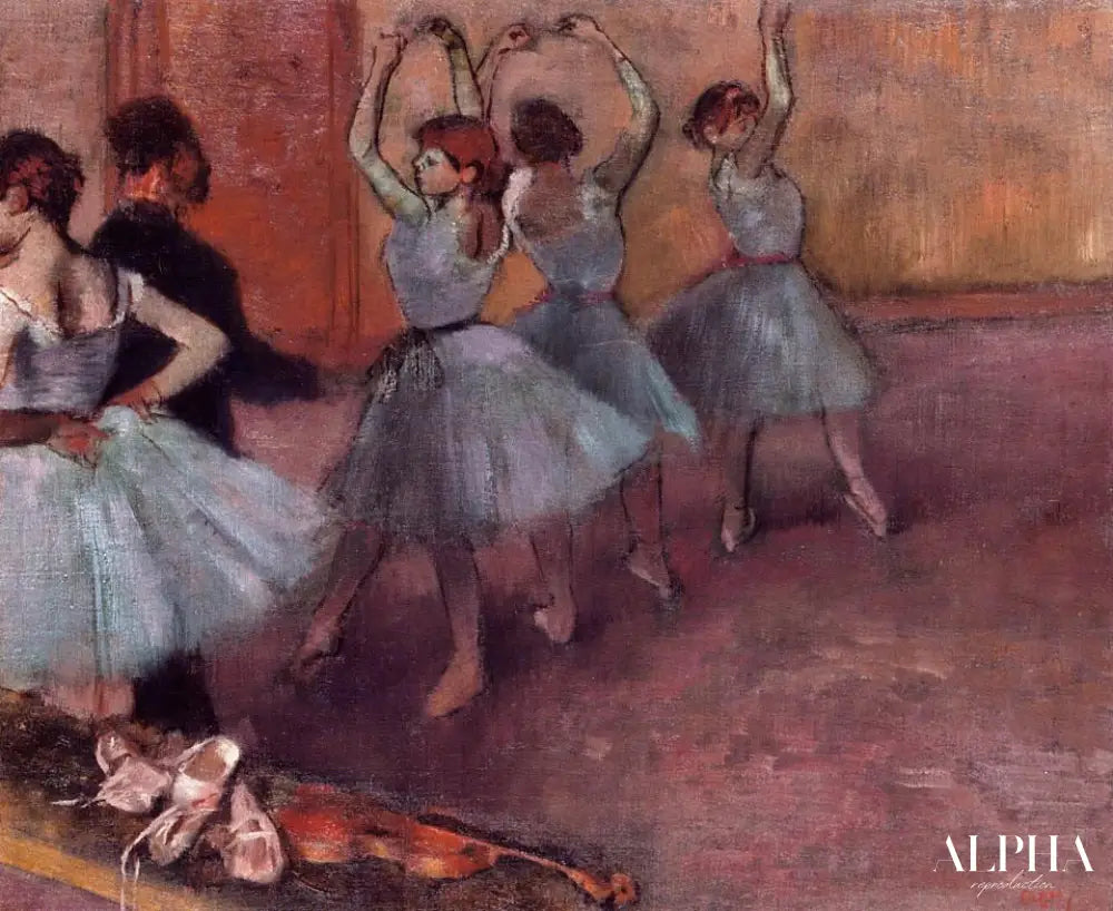 Danseuses en bleu clair - Edgar Degas - Reproductions de tableaux et peintures haut de gamme