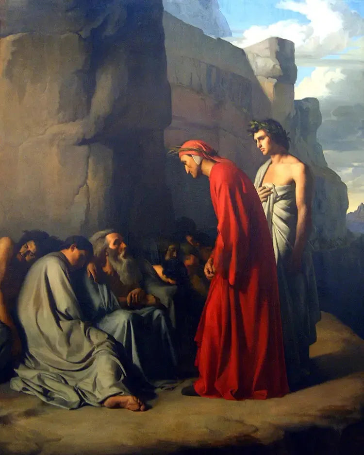 Dante in de Hel - Hippolyte Flandrin