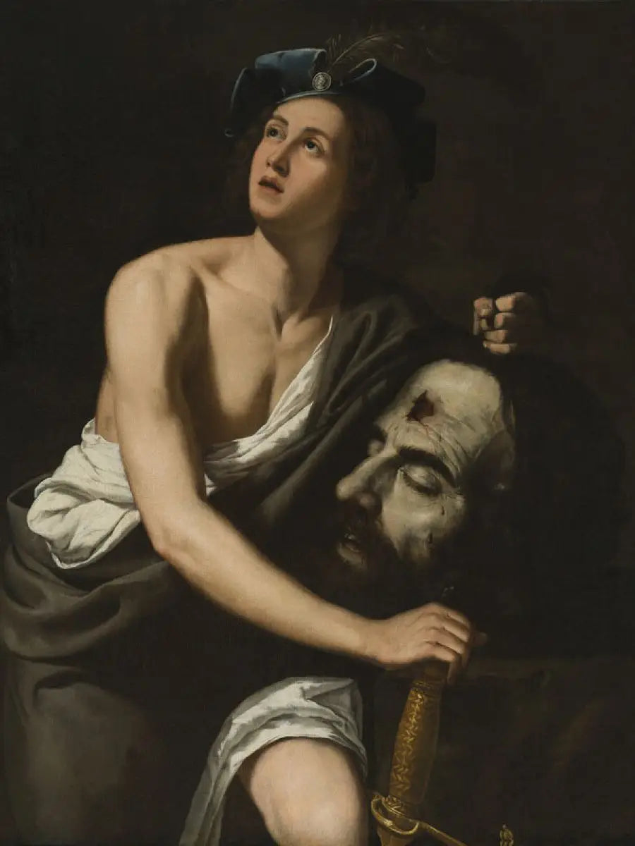 David met het hoofd van Goliath - Artemisia Gentileschi