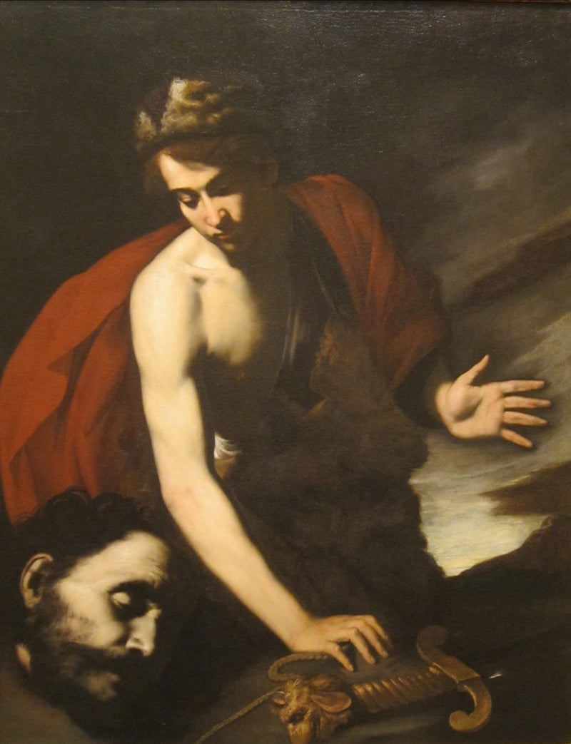 David met het hoofd van Goliath - Jusepe de Ribera
