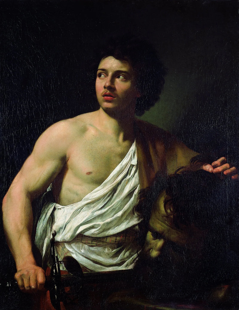David met het hoofd van Goliath - Simon Vouet