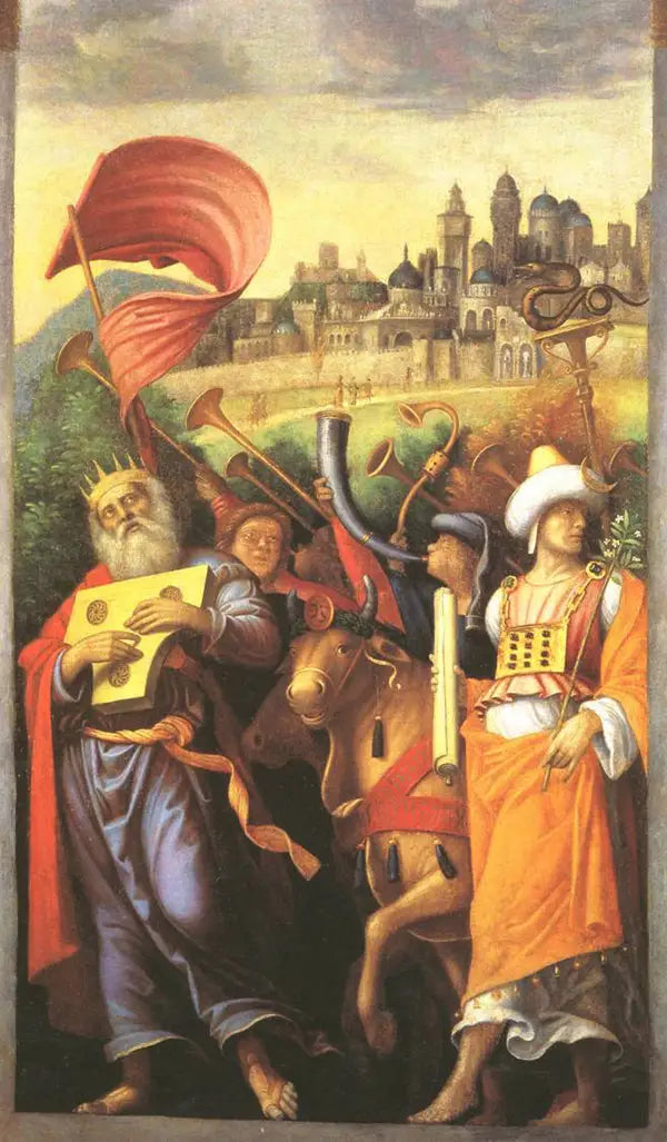 David voor de Ark van het Verbond - Antonio da Correggio