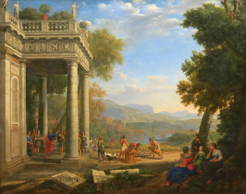 David gekroond koning door Samuel - Claude Lorrain