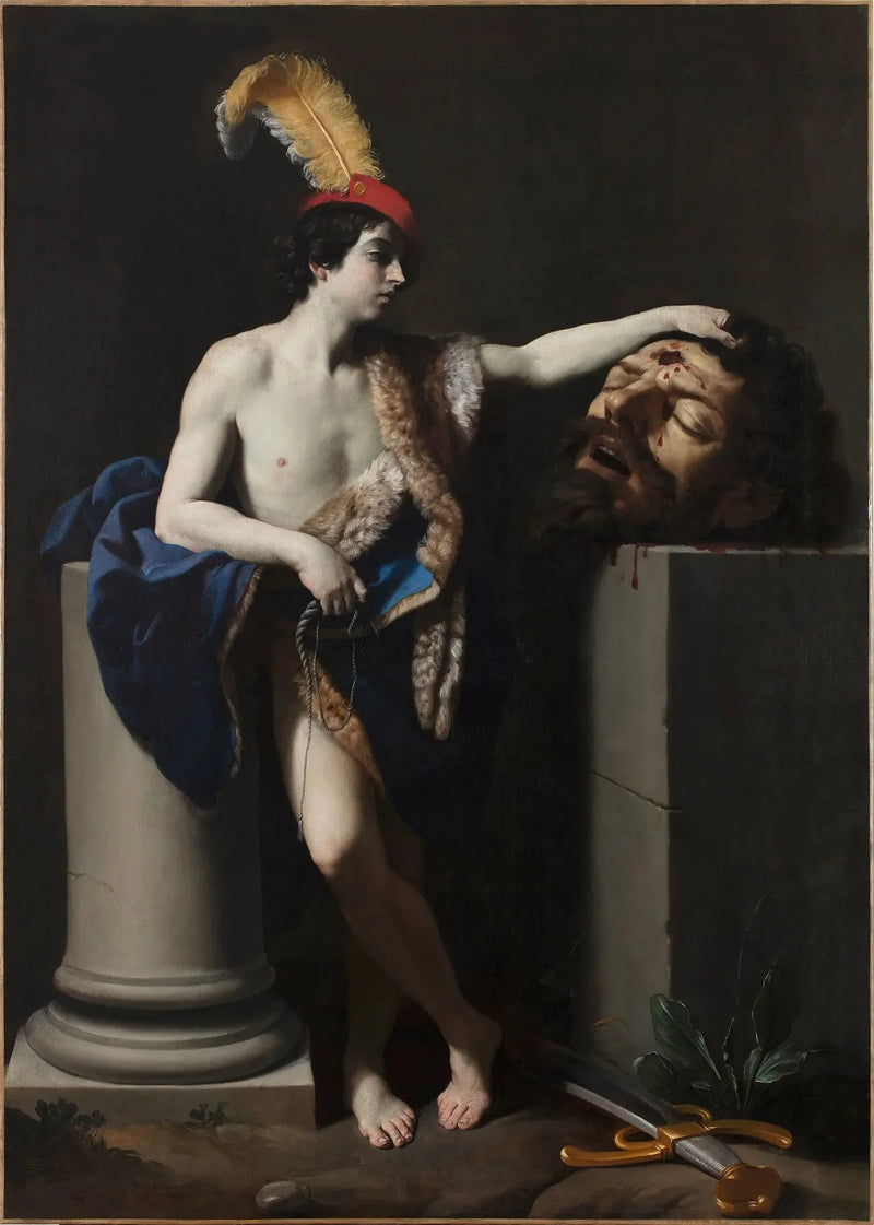 David houdt de kop van Goliath vast - Guido Reni