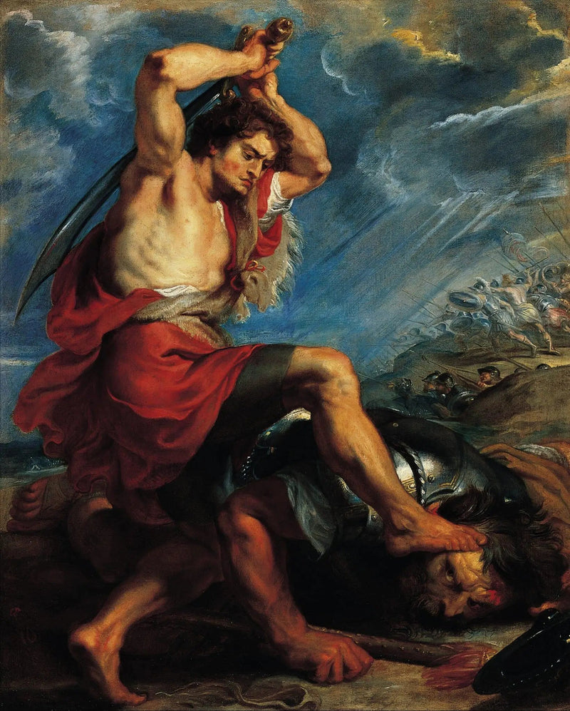 David verslaat Goliath - Peter Paul Rubens