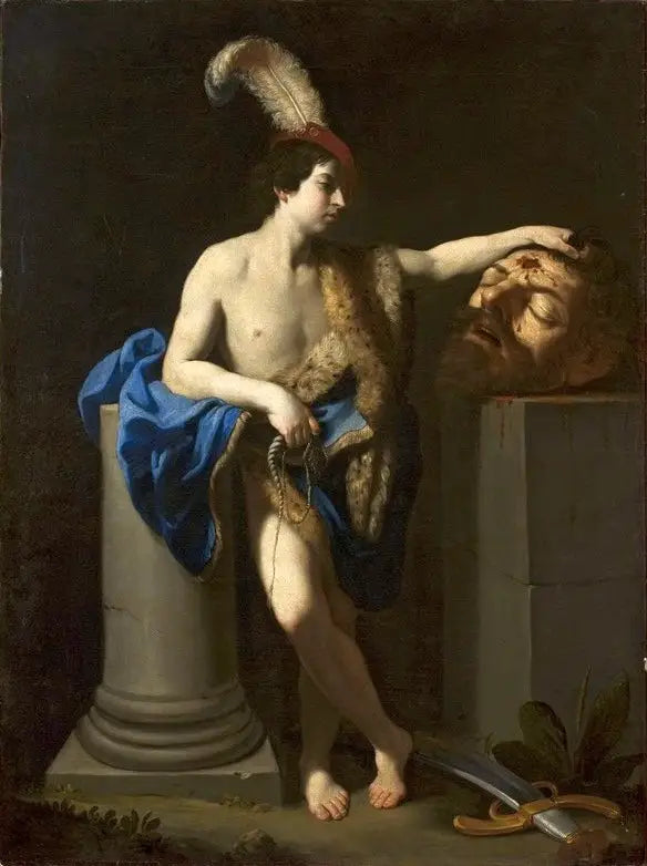 David die Goliath verslaat. - Guido Reni