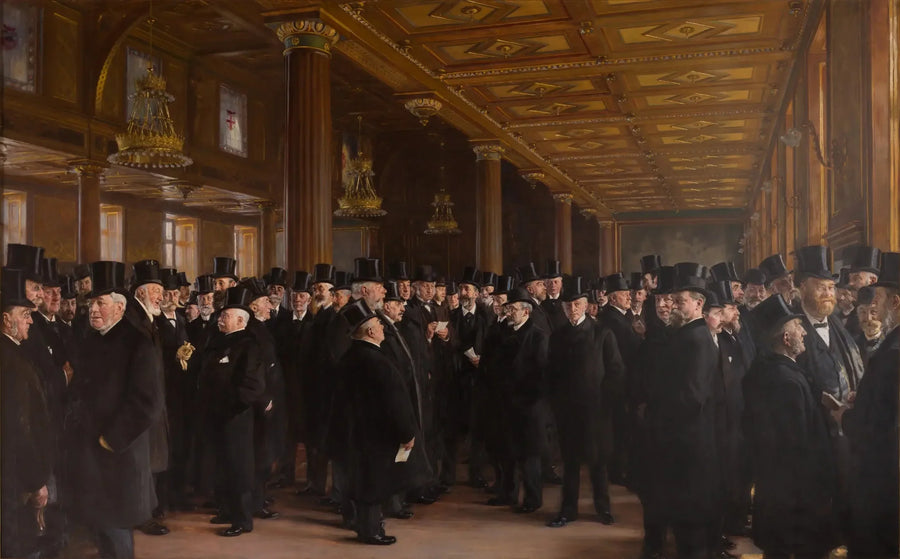 De beurs van Kopenhagen - Peder Severin Krøyer