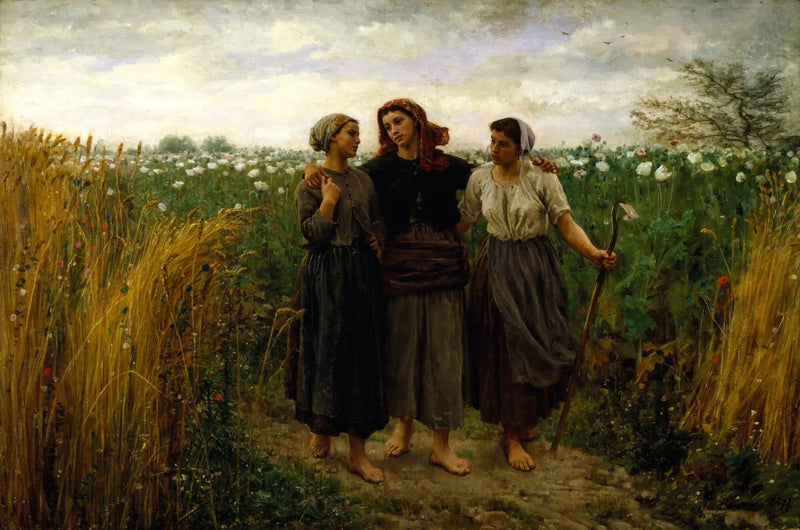 Terug van de velden - Jules Breton