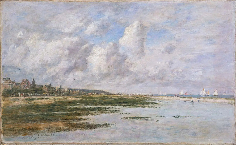 Deauville à marée basse - Eugène Boudin image 1 copie de tableau peinte à la main