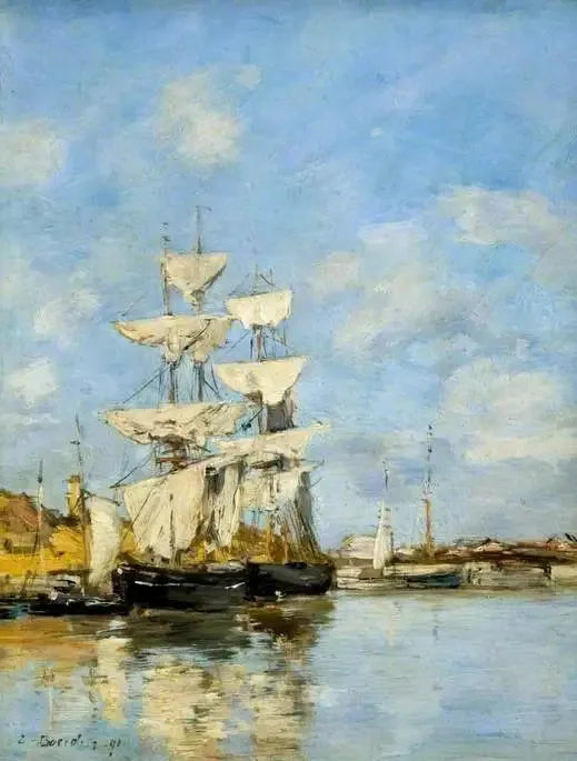 Deauville, het Bassin - Eugène Boudin