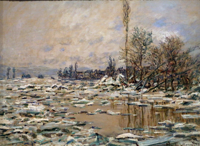 Het debacle, grijs weer W560 - Claude Monet