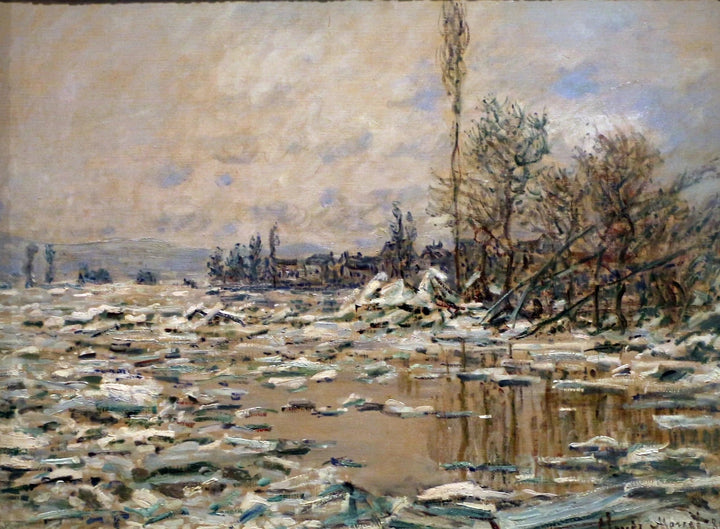 Het debacle, grijs weer W560 - Claude Monet