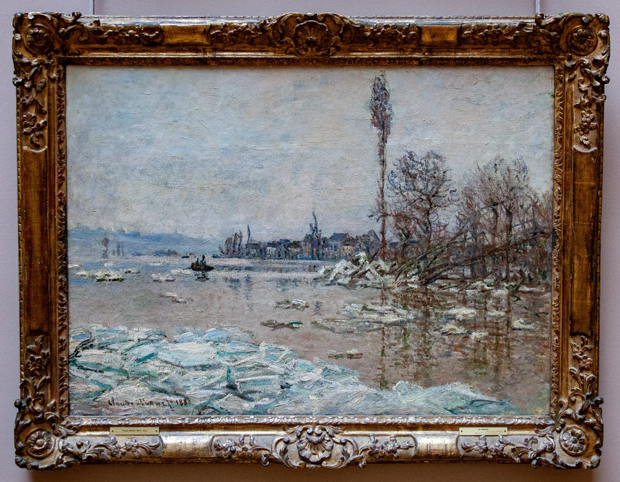 Het Debacle bij Vétheuil, uitzicht op Lavacourt W561 - Claude Monet