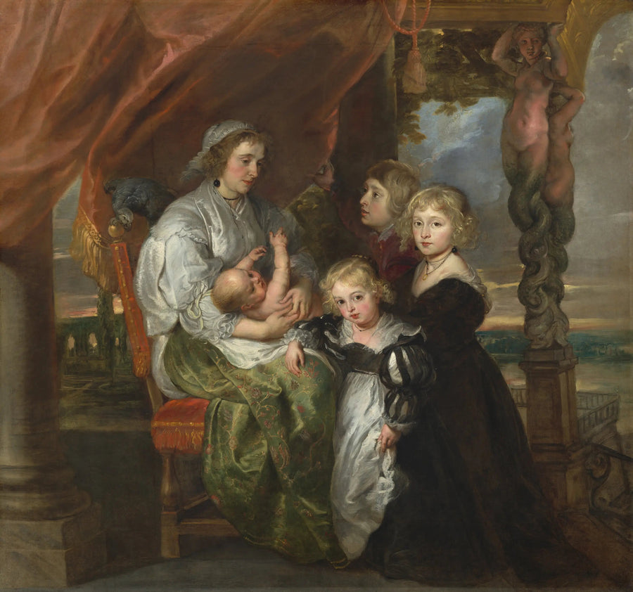 Deborah Kip, echtgenote van Sir Balthasar Gerbier, en haar kinderen - Peter Paul Rubens