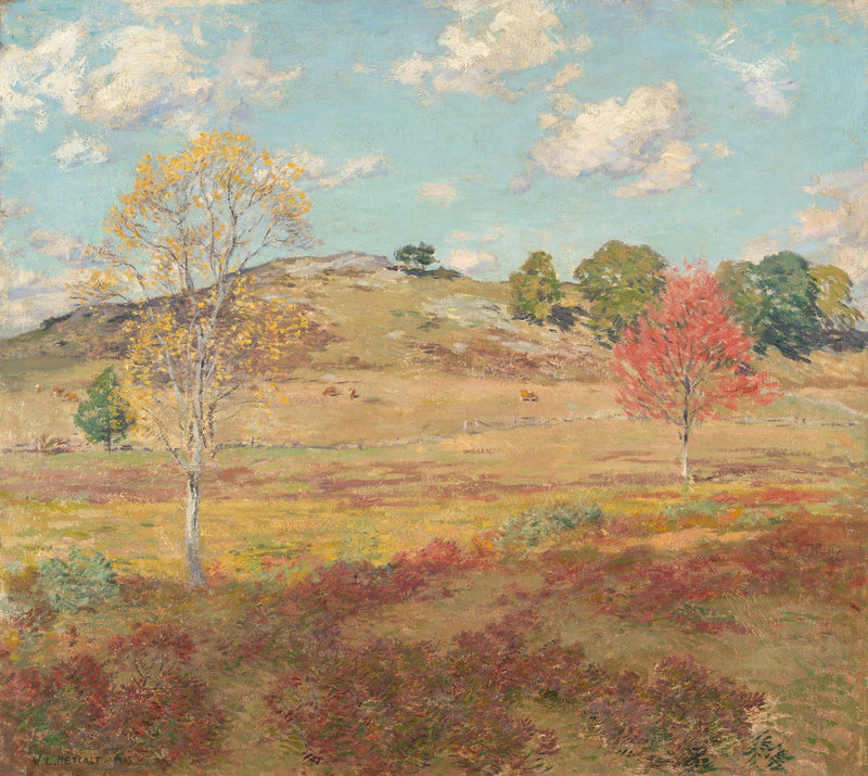 Begin van de herfst - Willard Metcalf