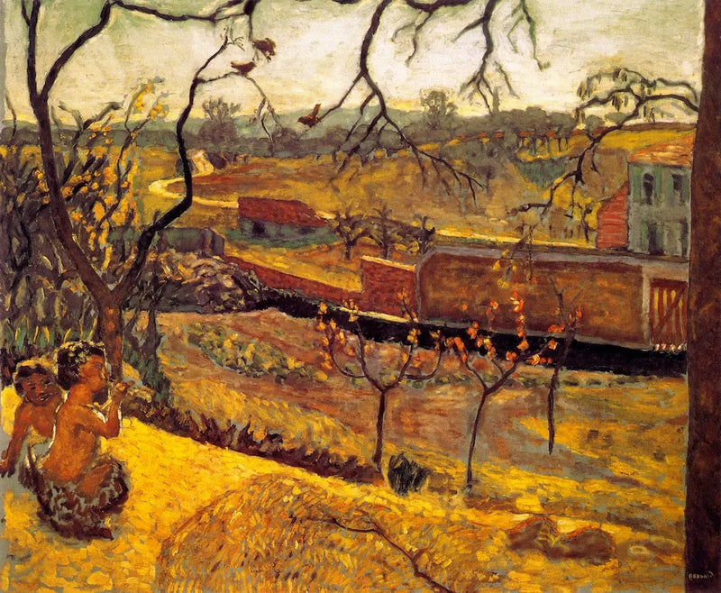 Begin van de lente. Kleine faunen - Pierre Bonnard