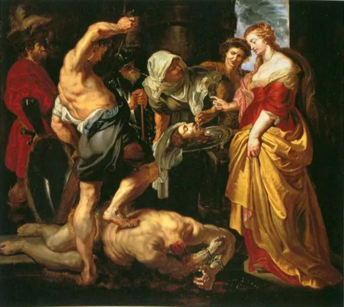 Onthoofding van Johannes de Doper onder het oog van Salomé - Peter Paul Rubens