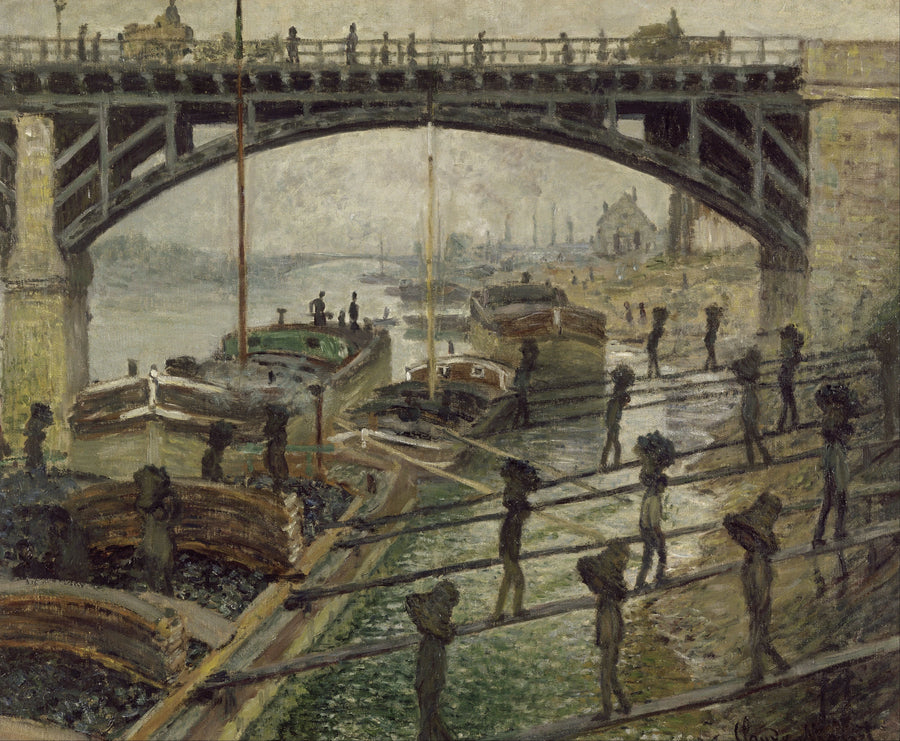 De kolenlossers - Claude Monet