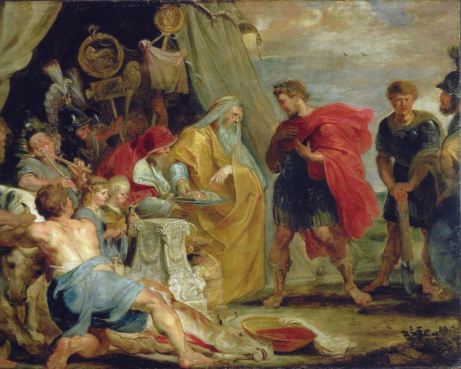 Decius Mus raadpleegt de waarzegger (Tite-Live VIII, 6-9/10) - Peter Paul Rubens