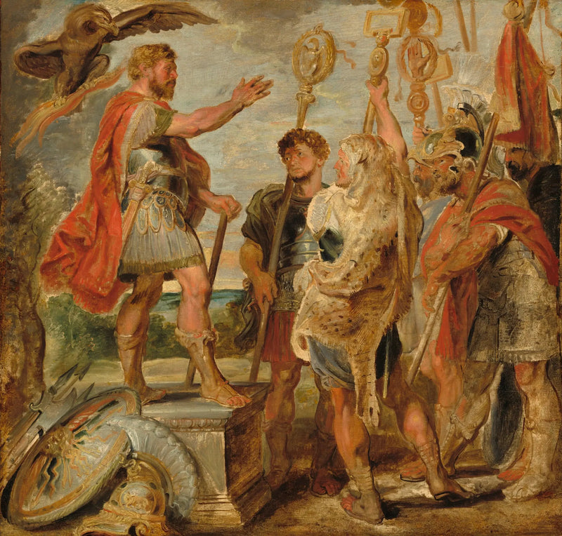 Decius Mus die tot de legioenen spreekt - Peter Paul Rubens