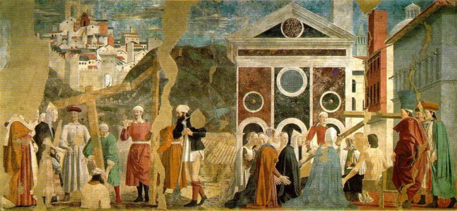 Ontdekking en bewijs van de Ware Kruis - Piero della Francesca
