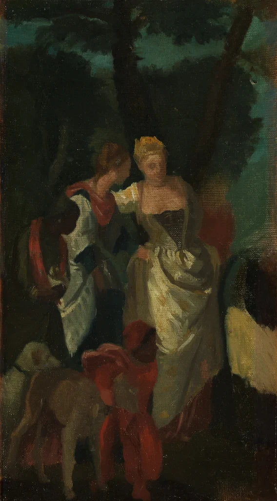 Kopie naar « De ontdekking van Mozes » van Veronese - Edgar Degas