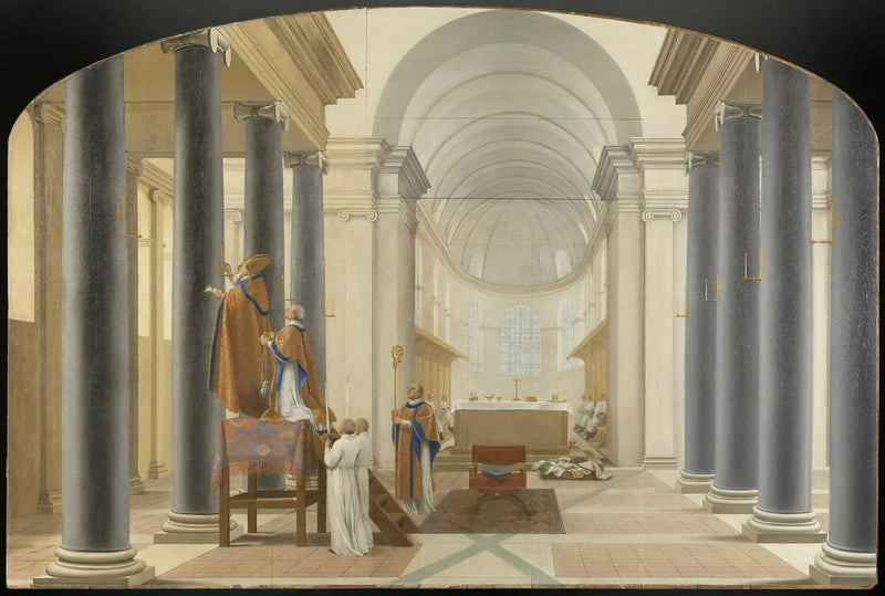 Handtekening van een kerk van de Chartreux - Eustache Le Sueur