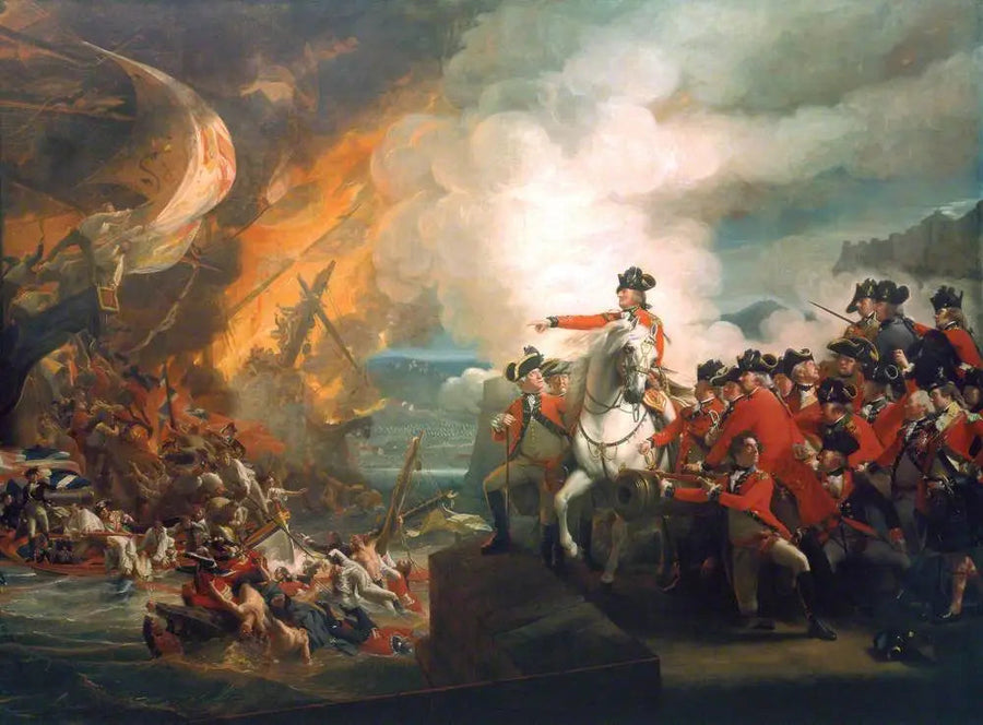 Verlies van de drijvende batterijen van Gibraltar, september 1782 (Het beleg van Gibraltar) - John Singleton Copley

Source:
Défaite des batteries flottantes de Gibraltar, septembre 1782 (Le siège de Gibraltar) - John Singleton Copley