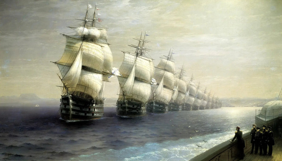 Optocht van de vloot van de Zwarte Zee - Ivan Aïvazovski

Source:
Défilé de la flotte de la mer Noire - Ivan Aïvazovski