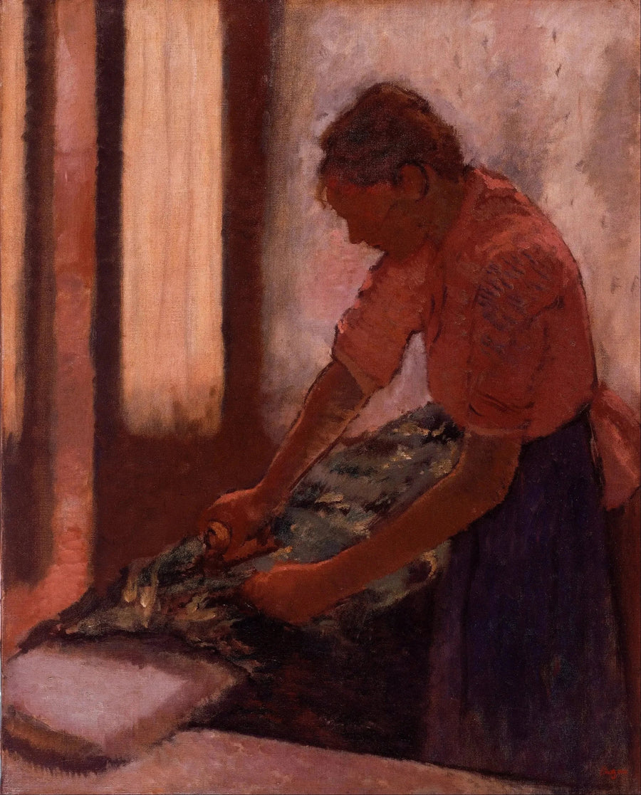 Vrouw die aan het strijken is - Edgar Degas