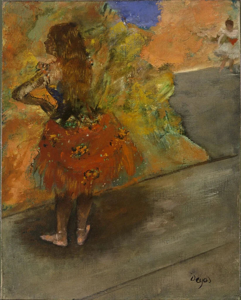 Danseres: rode rok - Edgar Degas