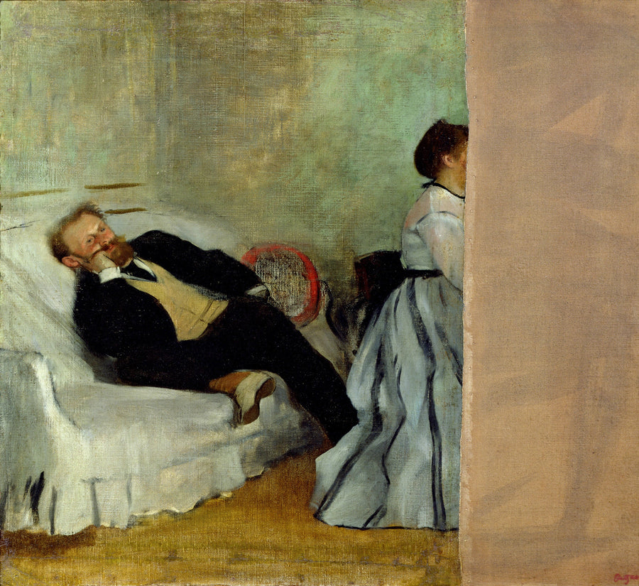 Monsieur et Madame Édouard Manet par Edgar Degas – reproduction peinture à l’huile sur toile
