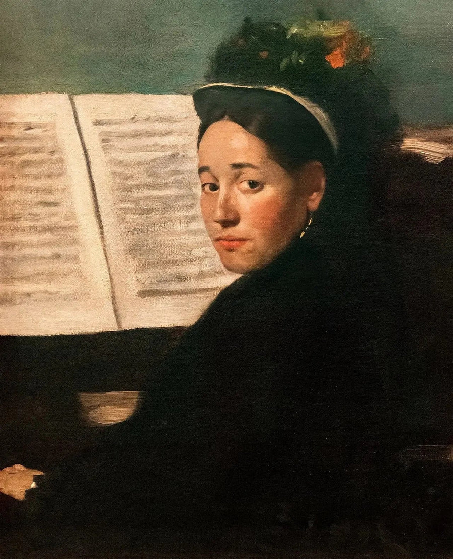 Mevrouw Dihau aan de piano - Edgar Degas