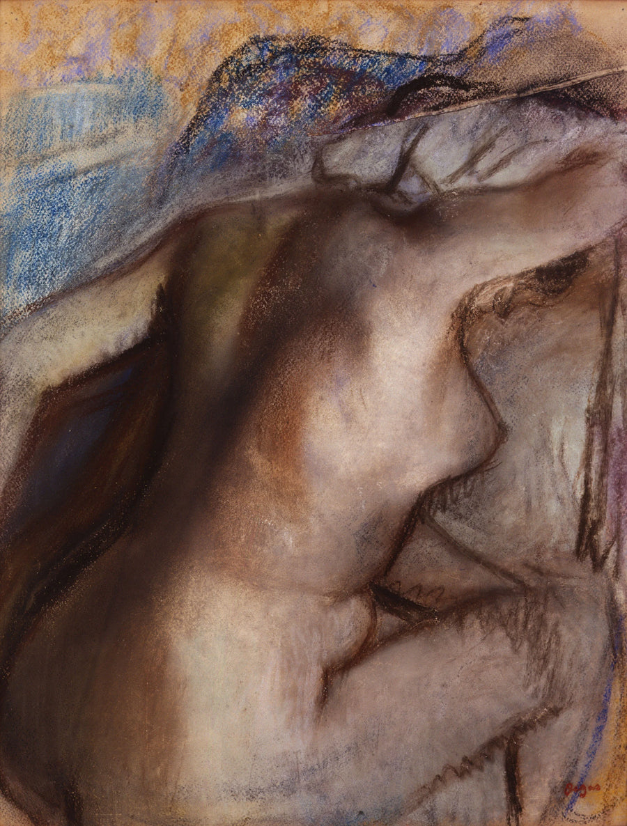 Vrouw die zich afdroogt na het bad - Edgar Degas